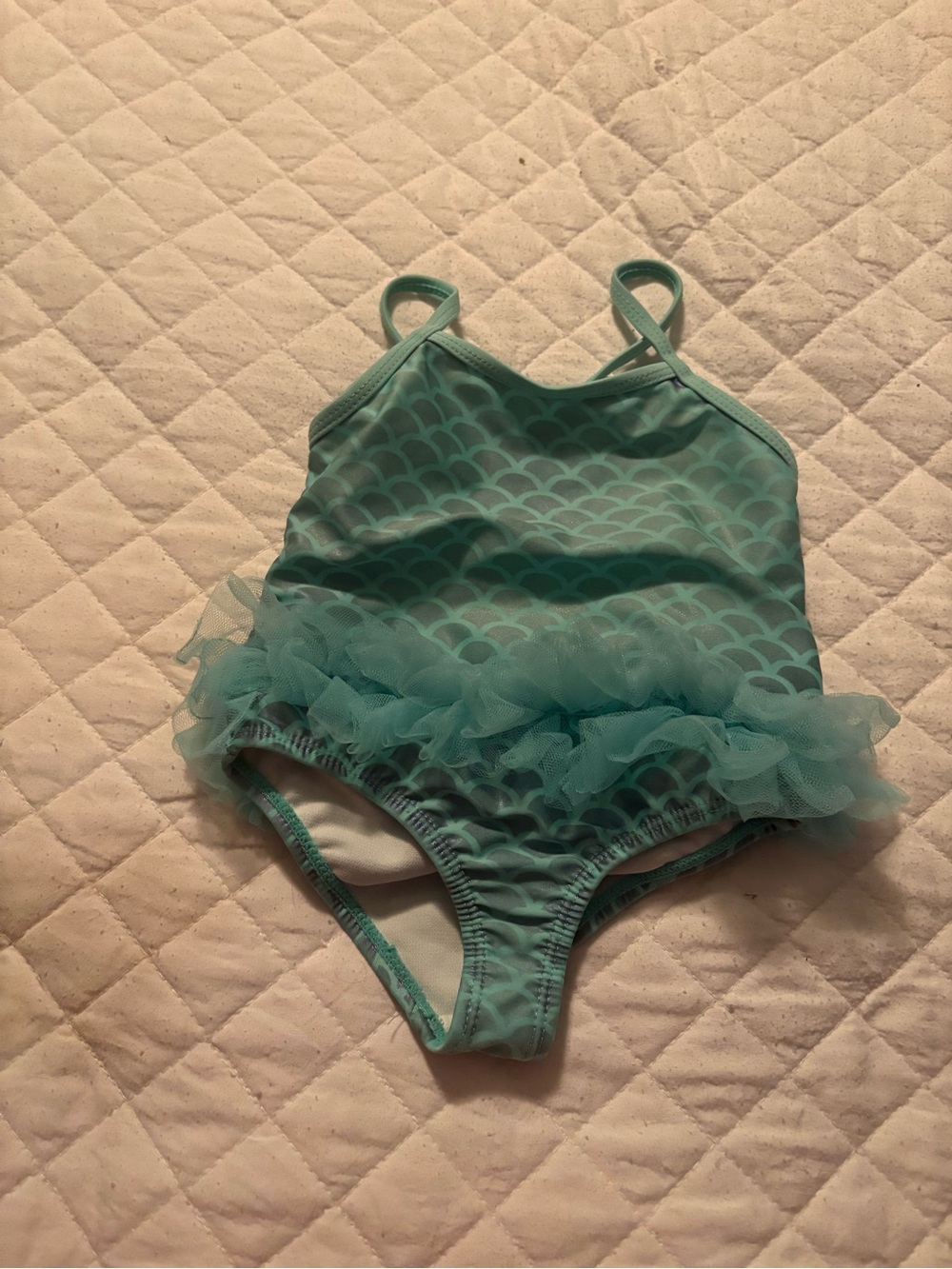 Wonder Nation teal mermaid one piece